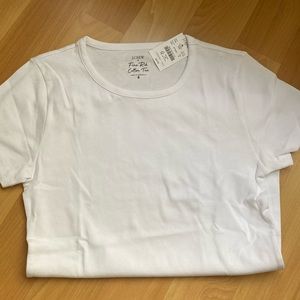 Jcrew fine rib cotton tee size small